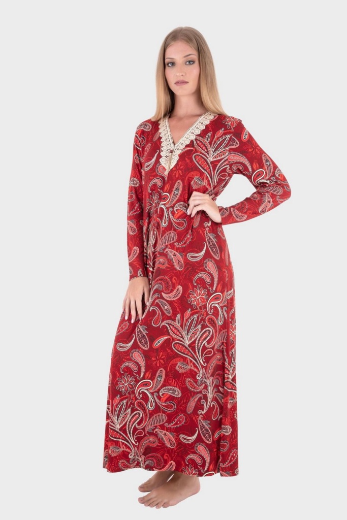 CK 1704 Red Floral Dress